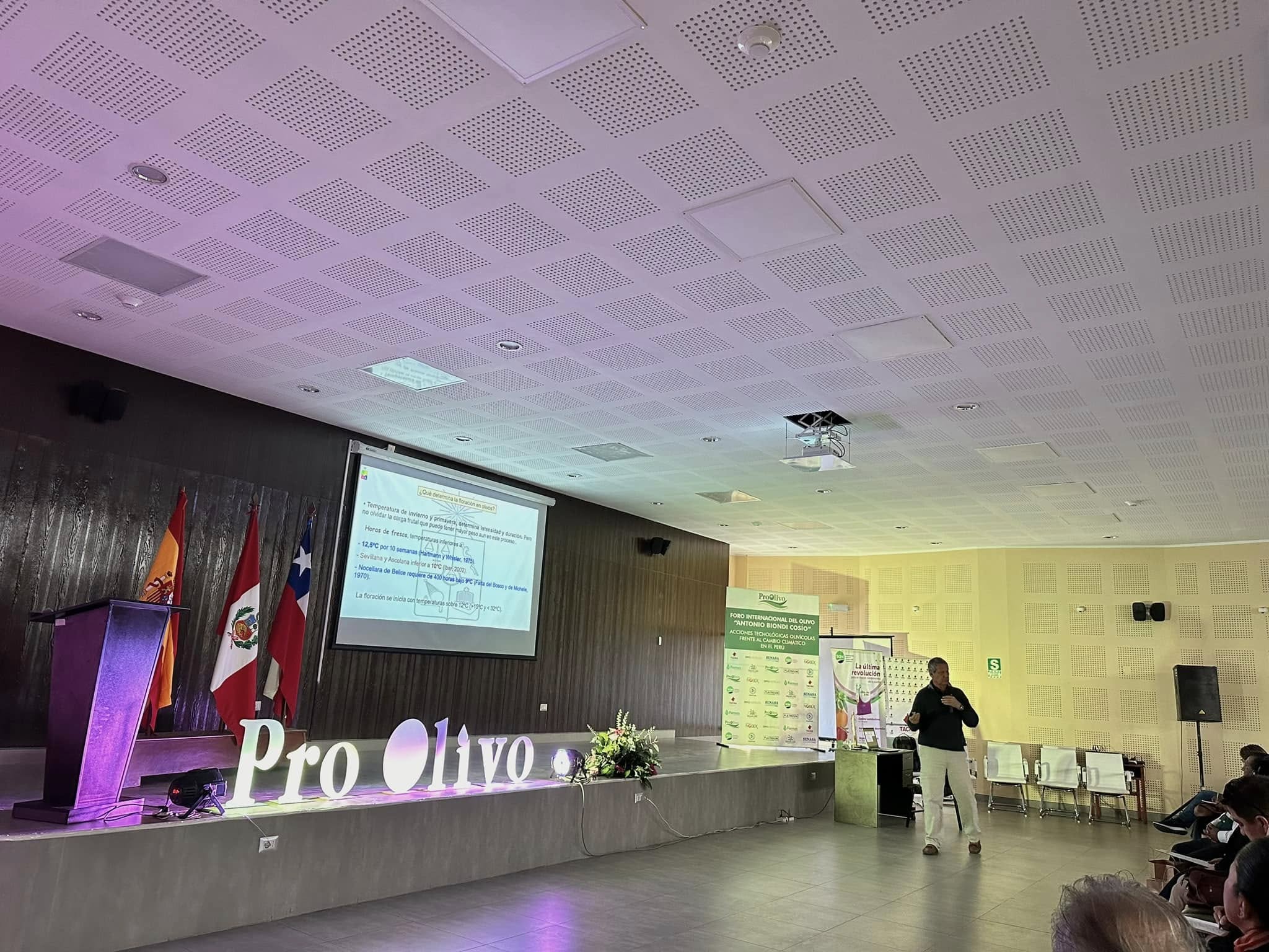 Foro Internacional del Olivo “Antonio Biondi Cosío” Acciones tecnológicas olivícolas frente al cambio climático en el Perú