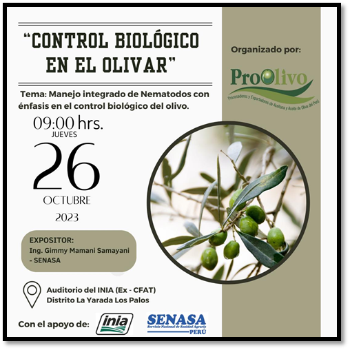 Jornada Técnica: “CONTROL BIOLÓGICO EN EL OLIVAR”